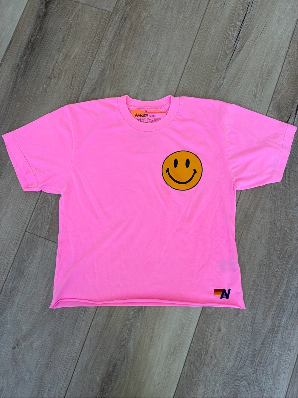 Aviator Nation smiley 2 boyfriend tee